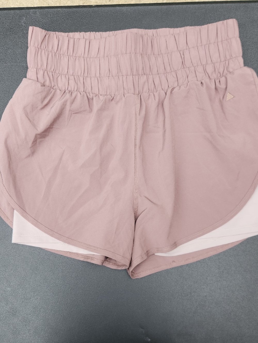 Vitality Dusty Mauve Elastic Waist Athletic Shorts